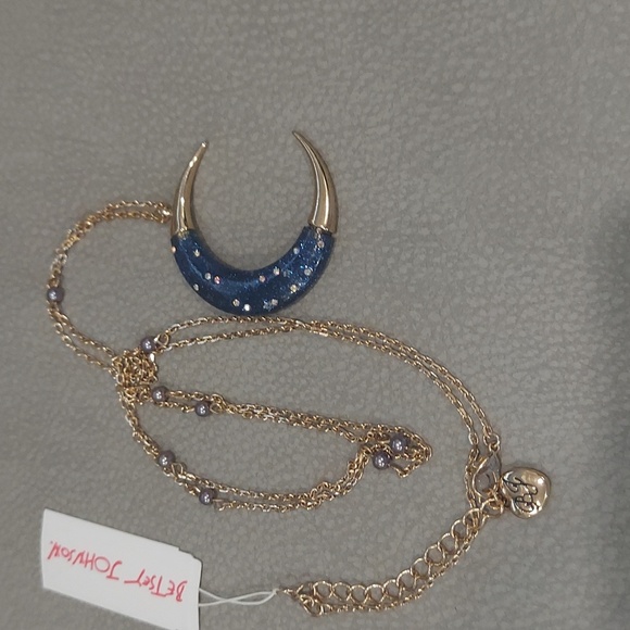 Betsey Johnson CESETIAL MOON NECKLACE - Picture 5 of 5